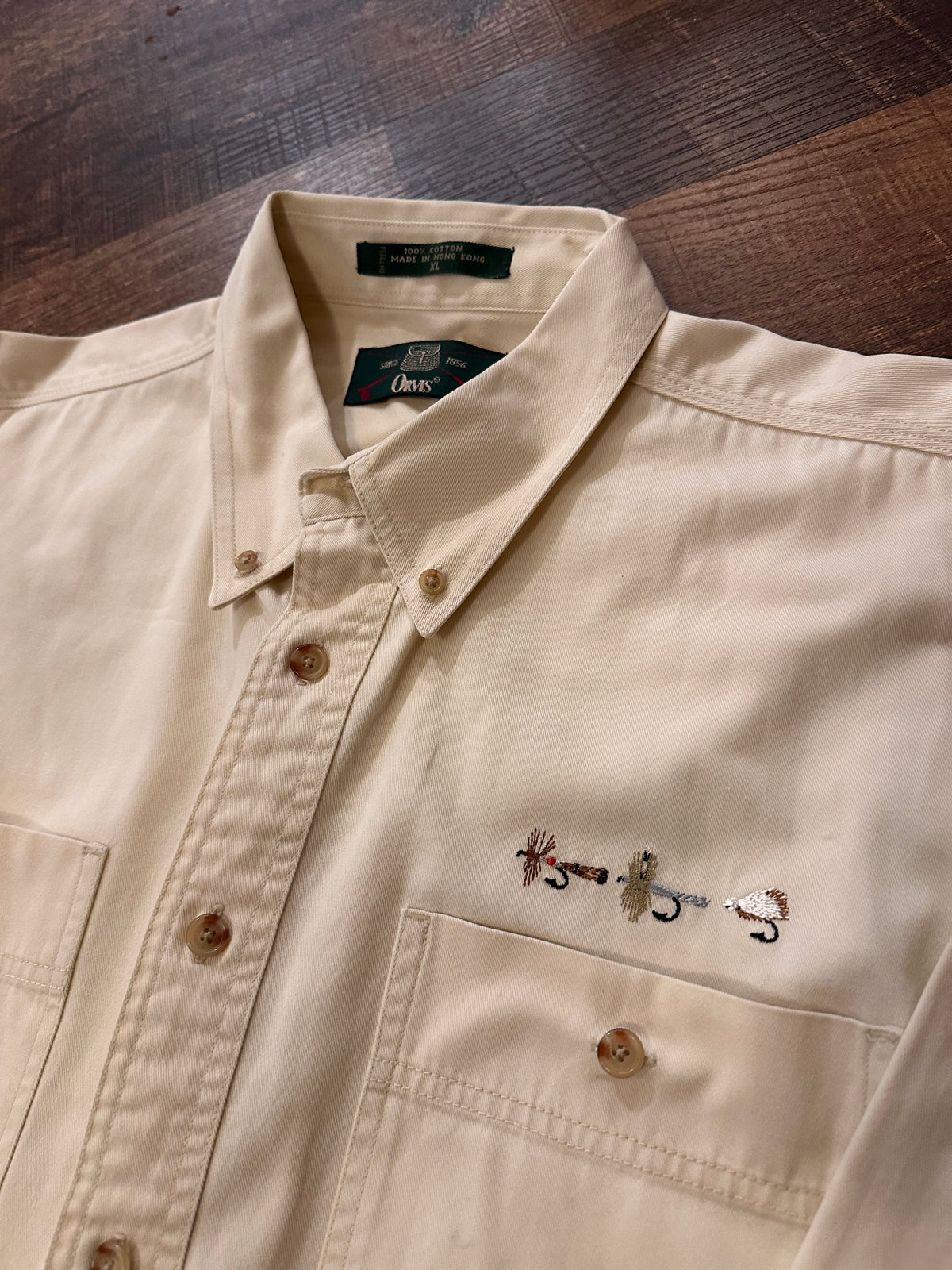 Vintage Orvis Button Down (XL) Cream