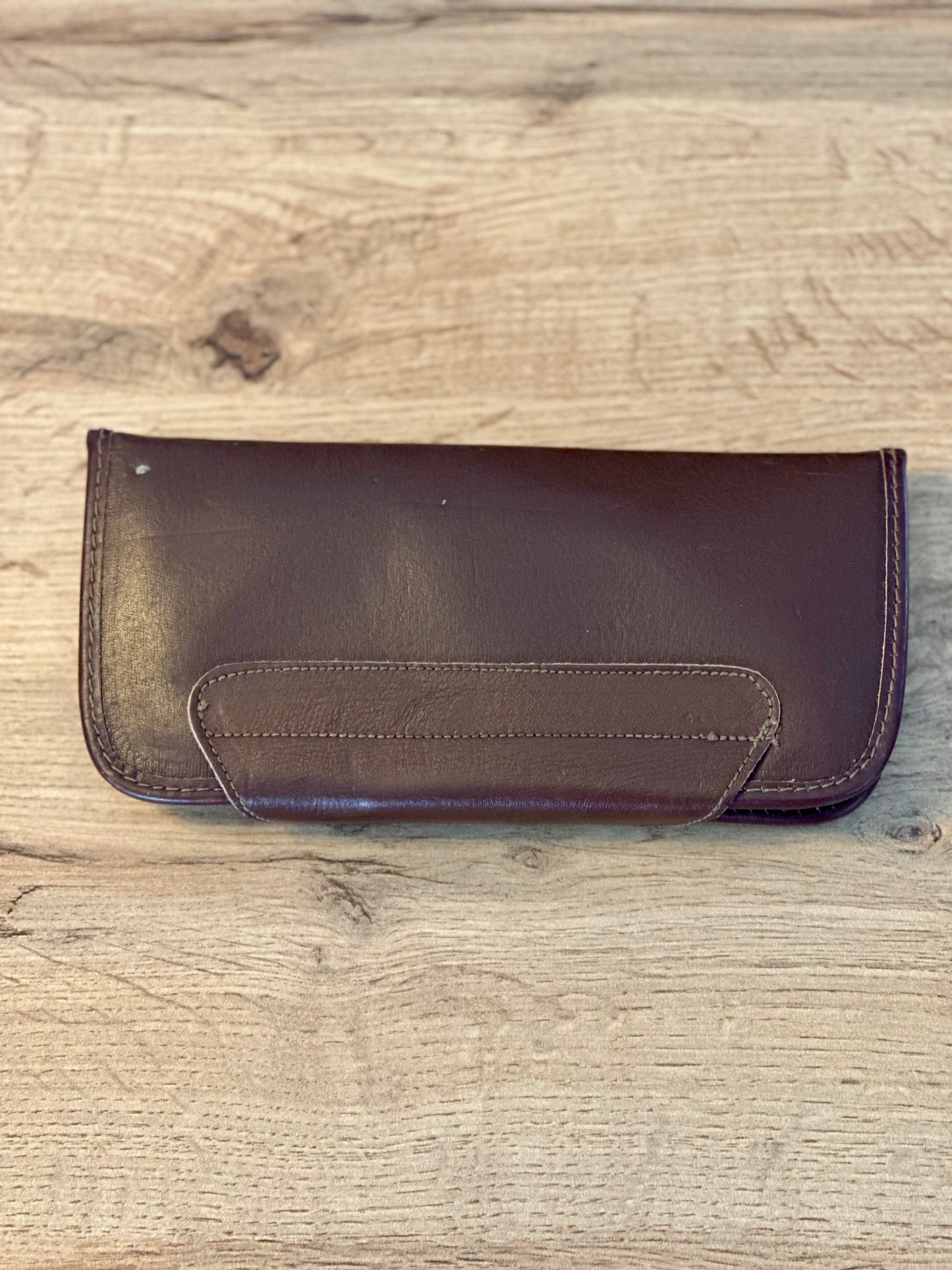 Vintage 1930s/1940s LL Bean Leather Fly Wallet
