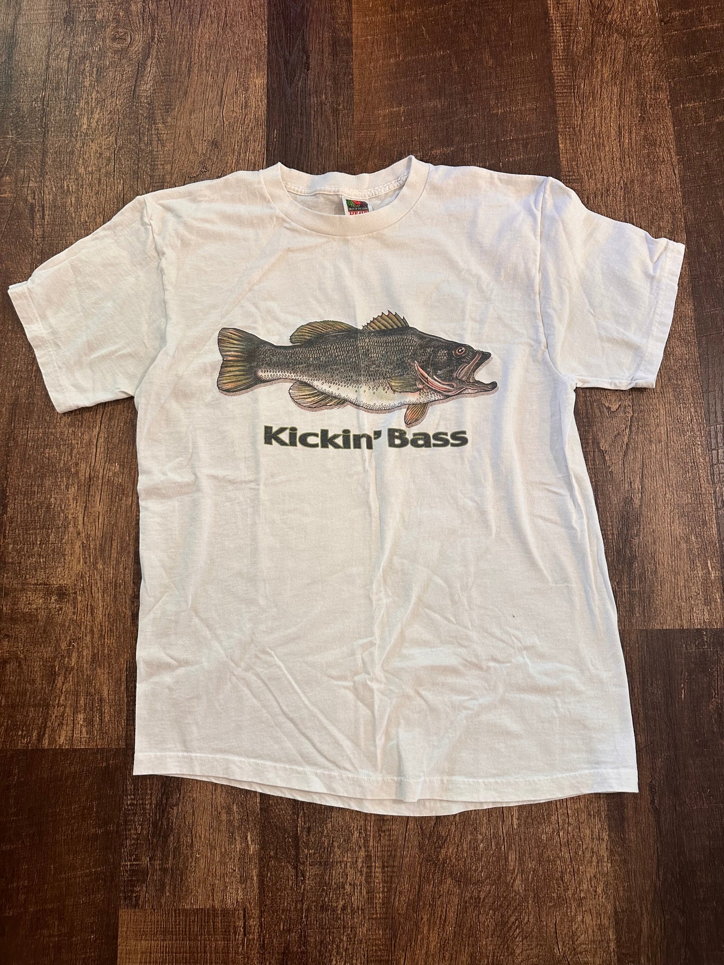 Vintage FotL T (L) Kickin Bass - White