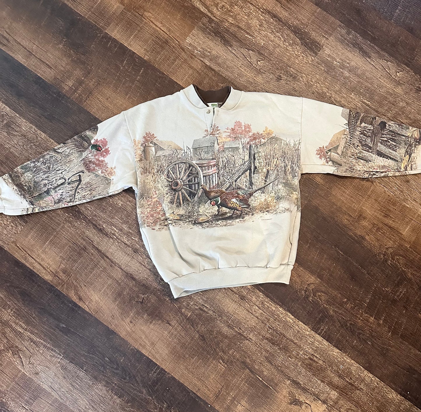 Vintage Art Unlimited Pheasant Sweatshirt (L)