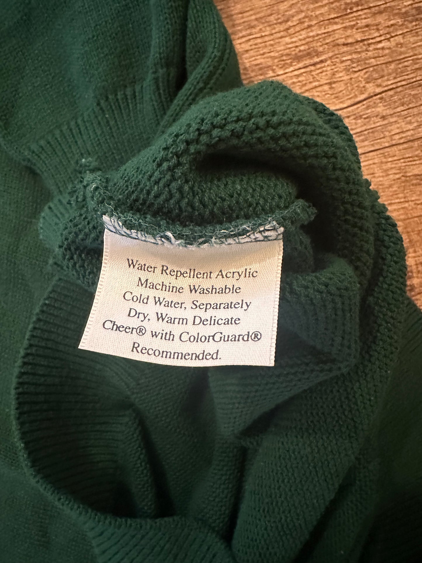 Vintage Orvis Rain Repellent Sweater (L/XL) Green