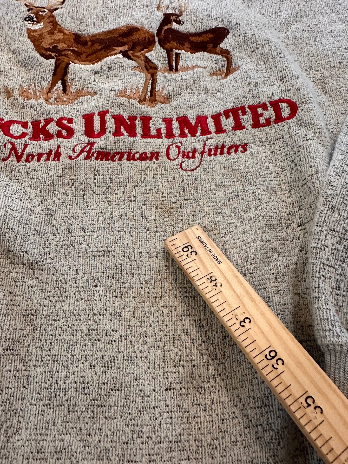 Vintage (B)Ducks Unlimited Crewneck (L) Embroidered Deer