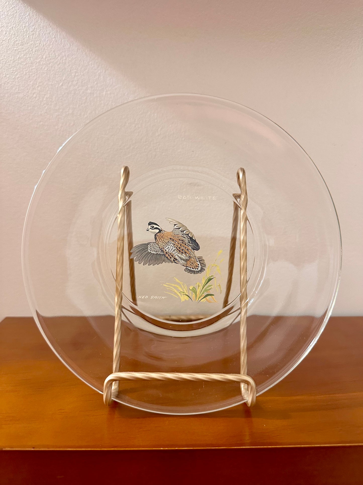 Vintage 1970s Ned Smith “Game Birds” Appetizer / Dessert Plates (Set of 7)