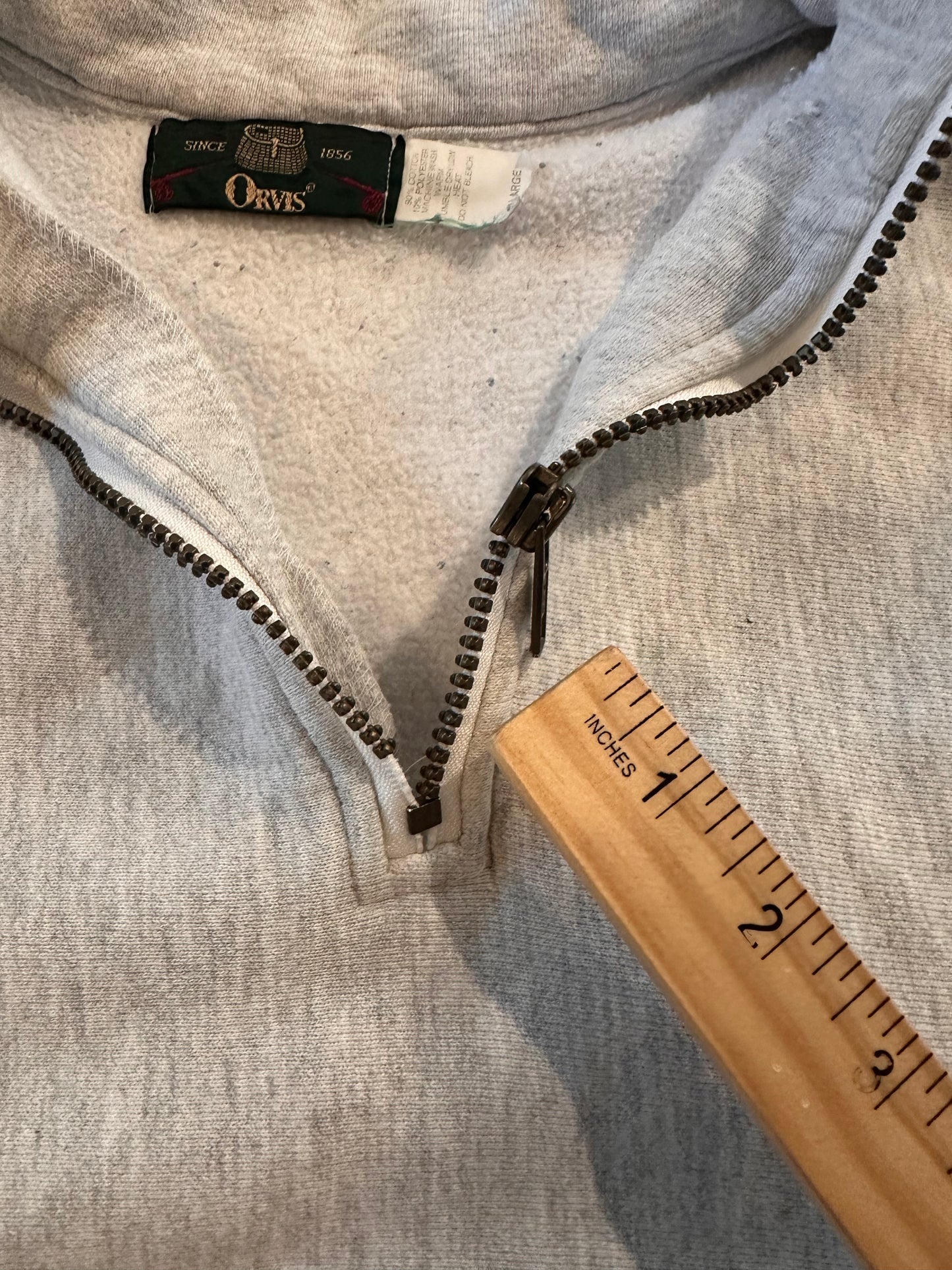 Vintage Orvis 1/4 Zip (XL) Embroidered Fly Logo