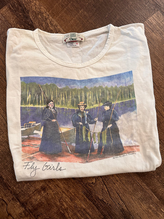 Vintage Orvis Tshirt (L) “Fly Girls”
