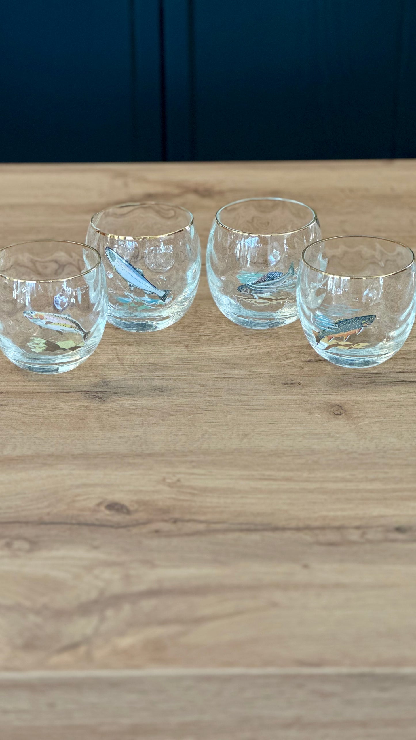 RARE🥃 Vintage Ned Smith Low Ball Whiskey Glasses (Set of 4)