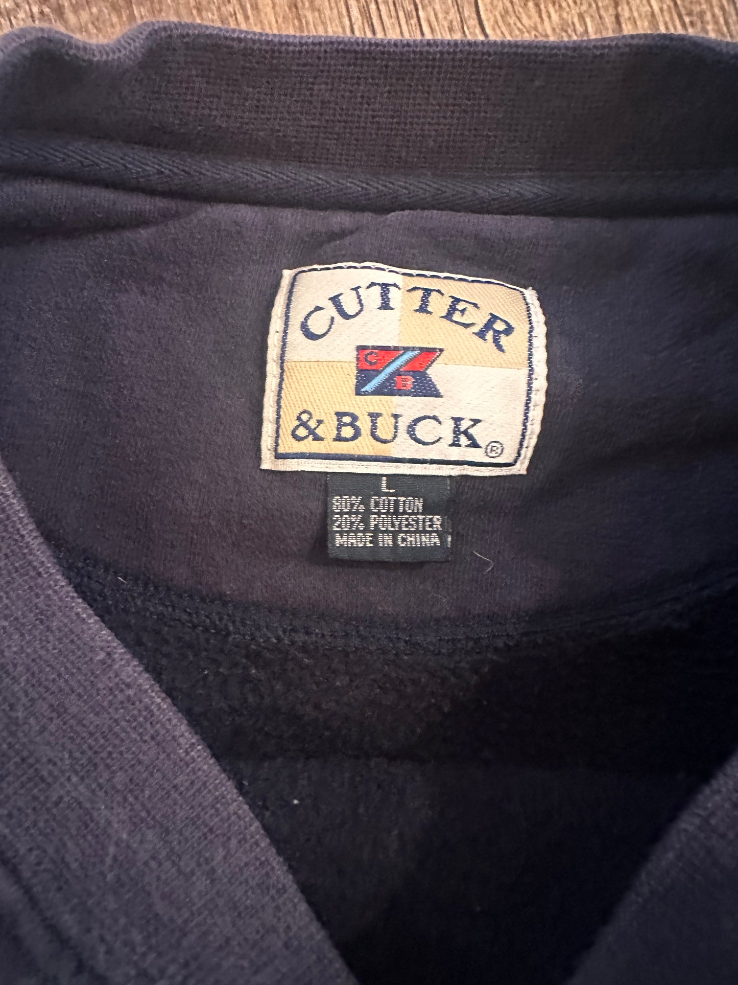 Vintage Cutter & Buck Crewneck (L) Embroidered Fine Fishing Tackle