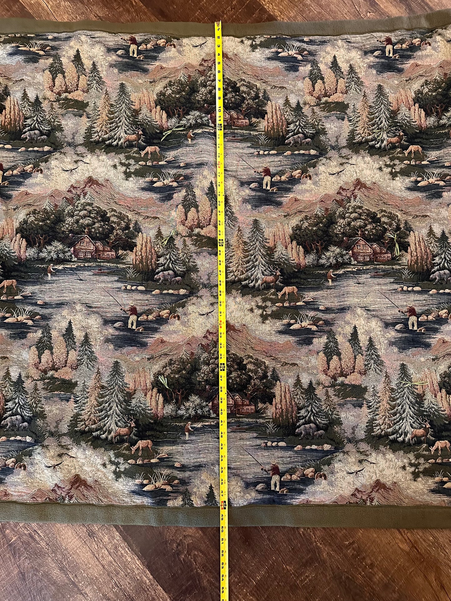 Vintage Outdoors Fisherman Tapestry Blanket