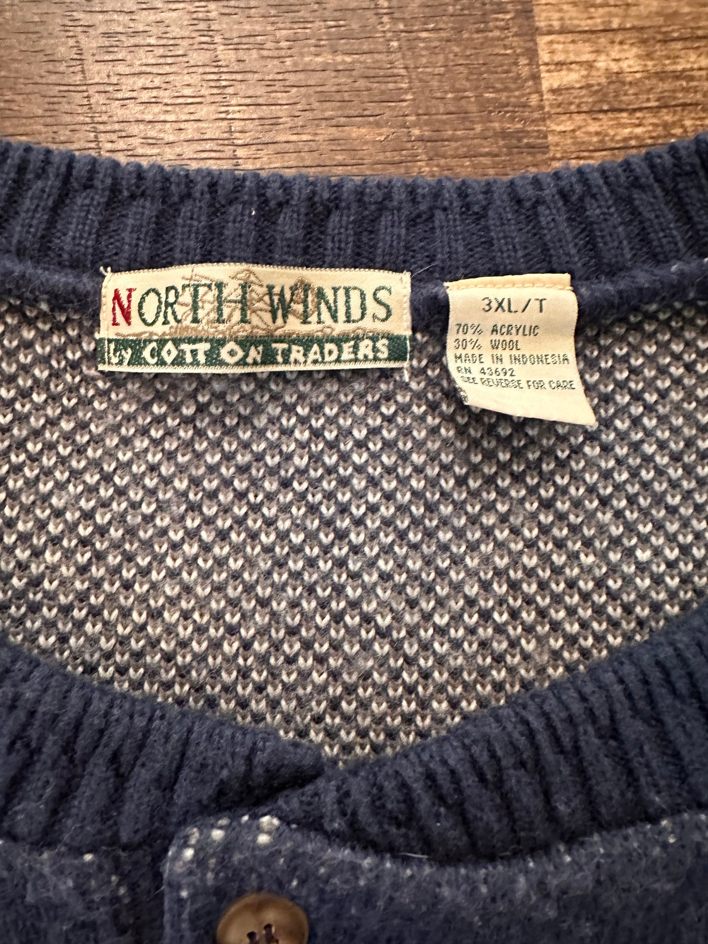 Vintage North Winds Cotton Traders (3XLT) Embroidered Bird Hunt in Mountains