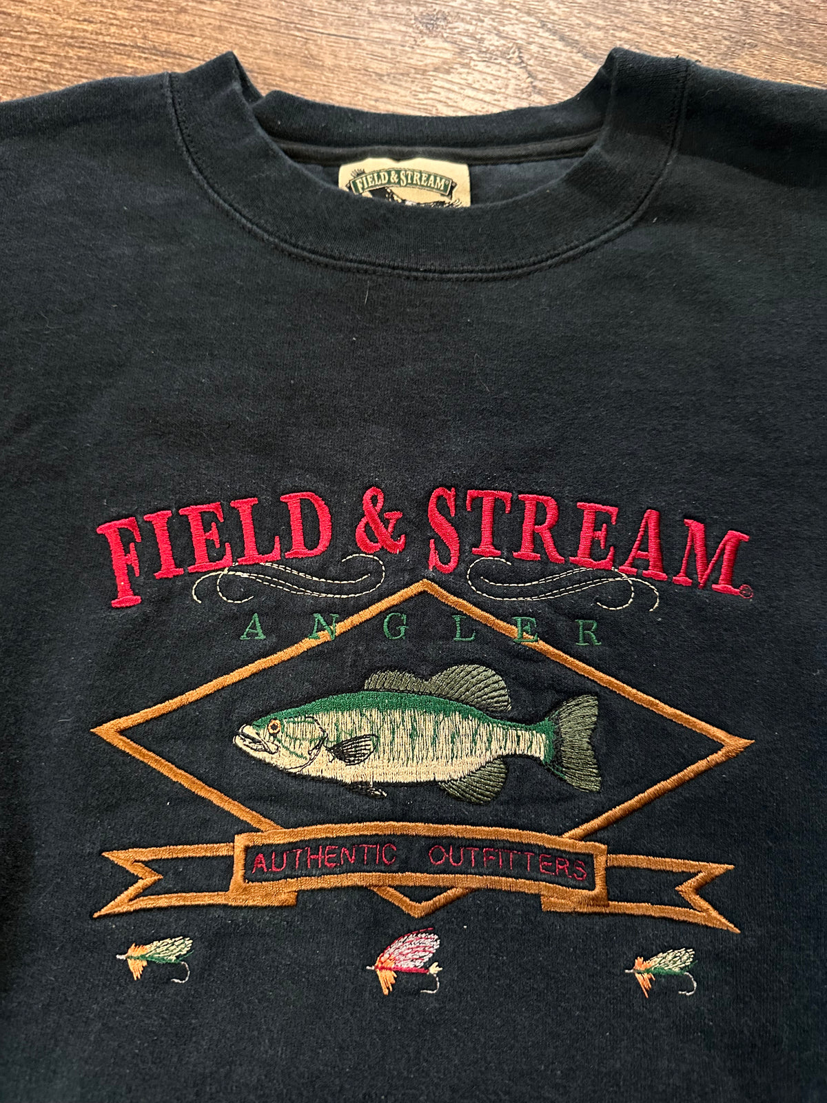 Vintage Field & Stream Crewneck (XL) Embroidered Angler Outfitters