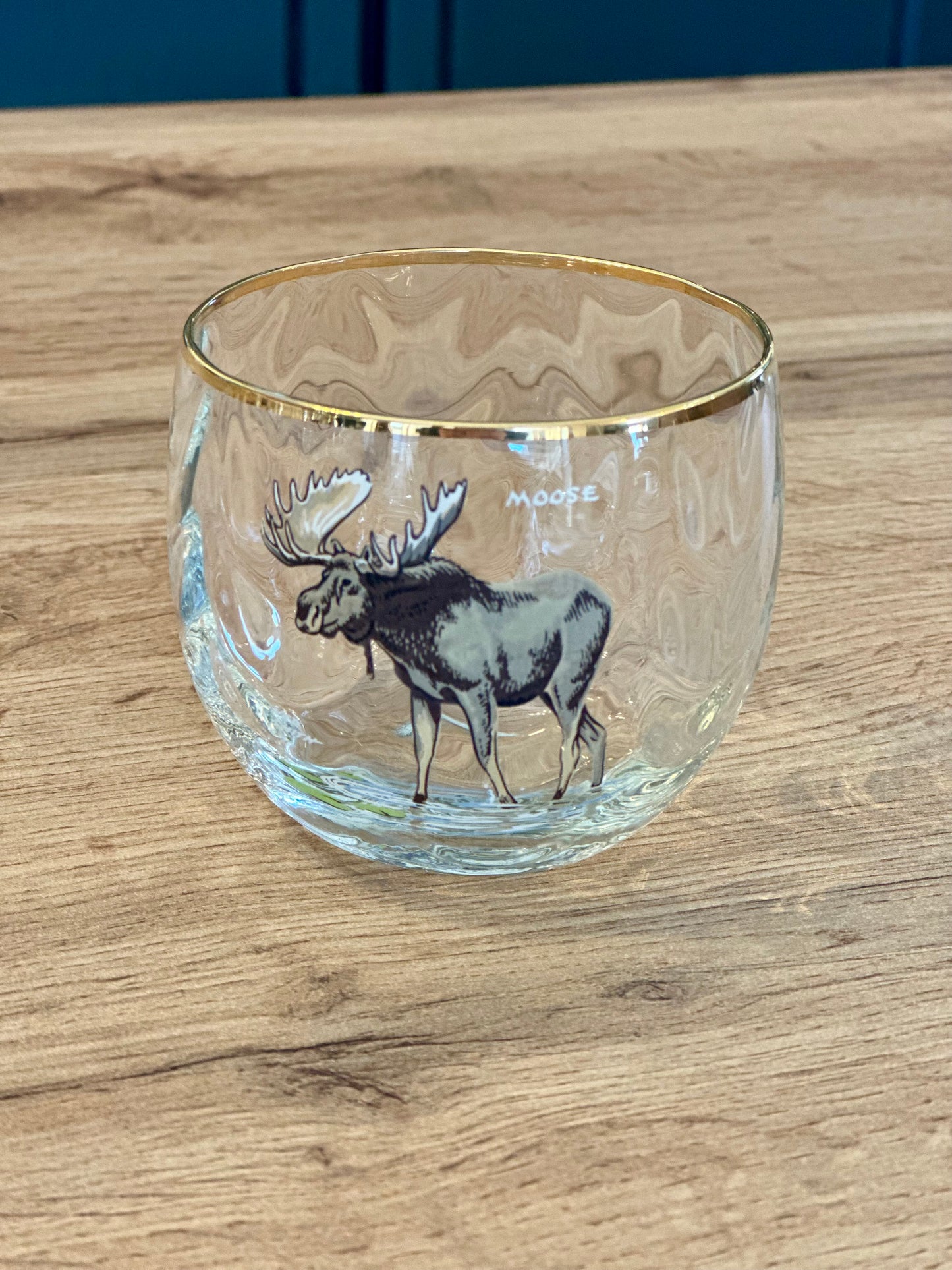 RARE 🥃 Ned Smith “Big Game” Low Ball Whiskey Glasses (Set of 8)