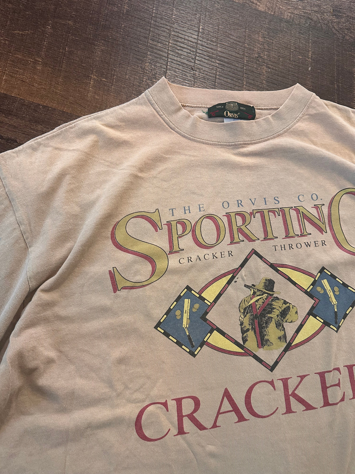 Vintage Orvis T (XXL) Sun Fade Distress - Sporting Crackers