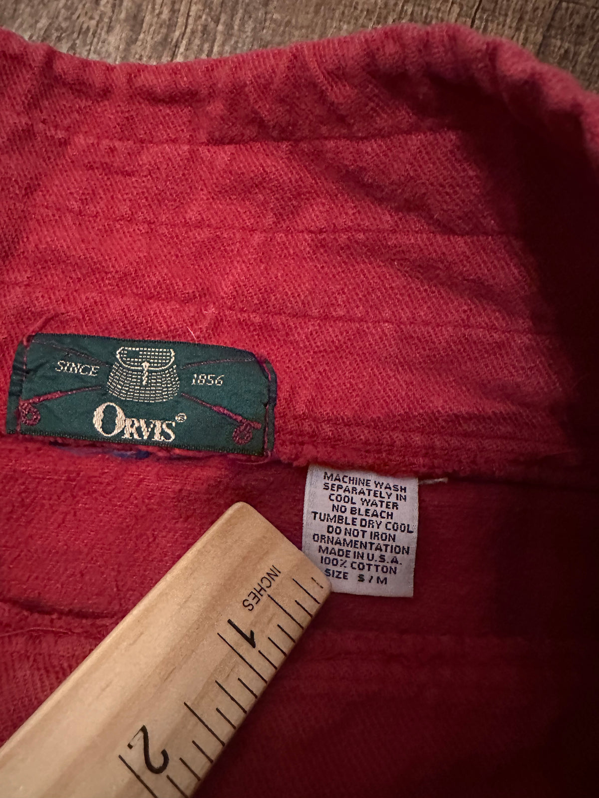 Vintage Orvis Canvas Pullover (S/M) Embroidered Catch and Release