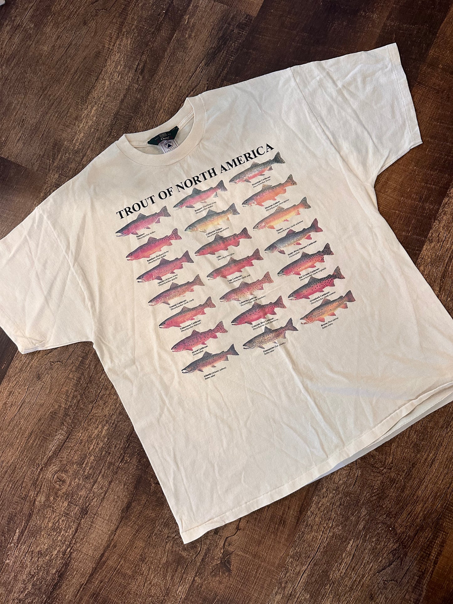 Vintage Orvis Tshirt (XXL) Trout of North America
