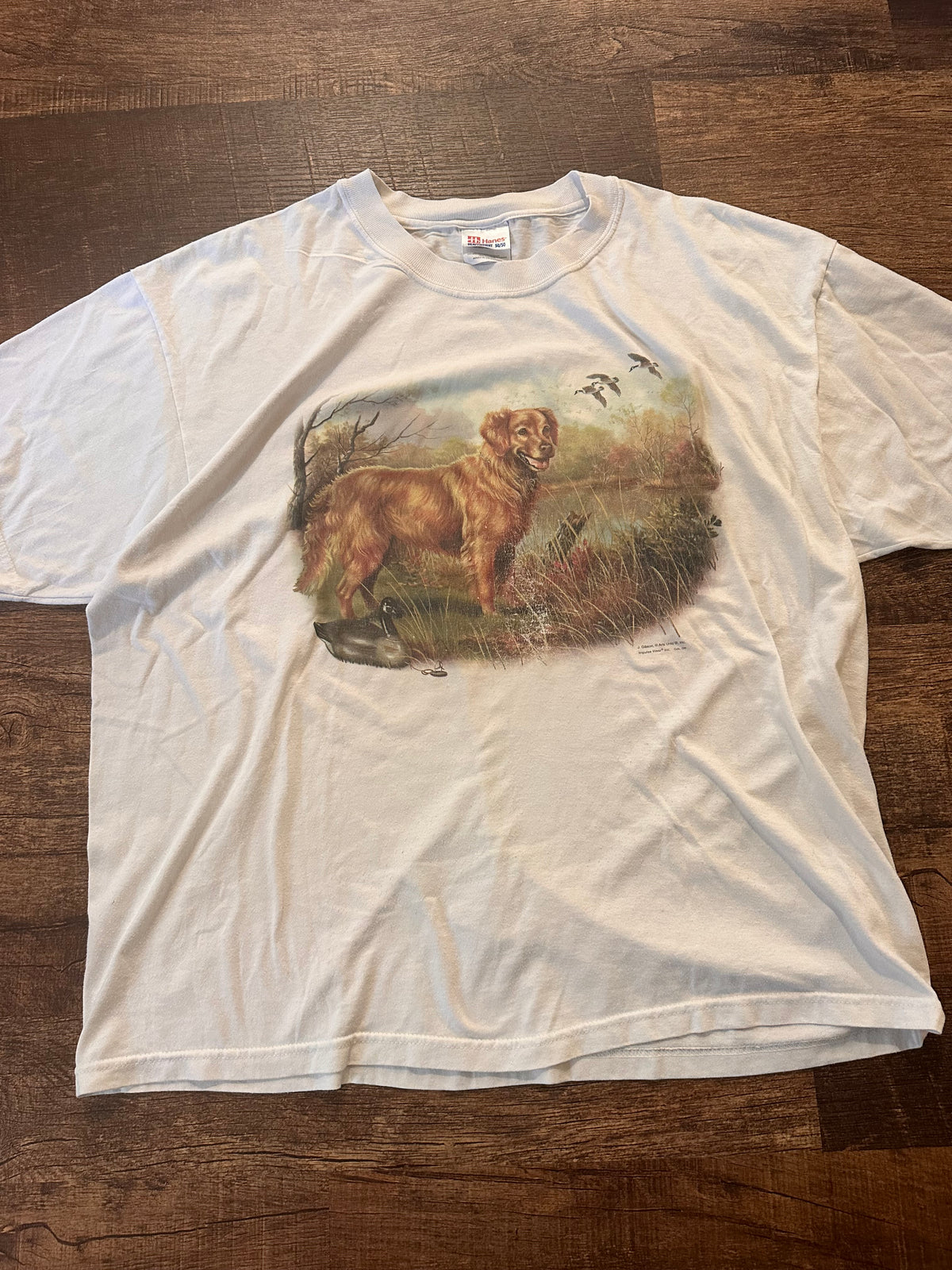 Vintage Hanes Tshirt (XL) Golden Graphic