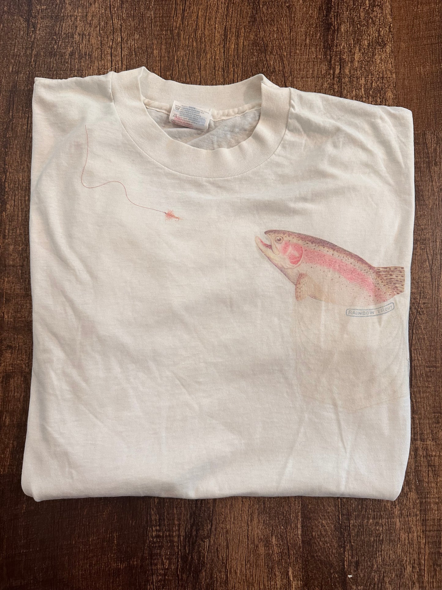 Vintage Hanes Trout Pocket T (L)