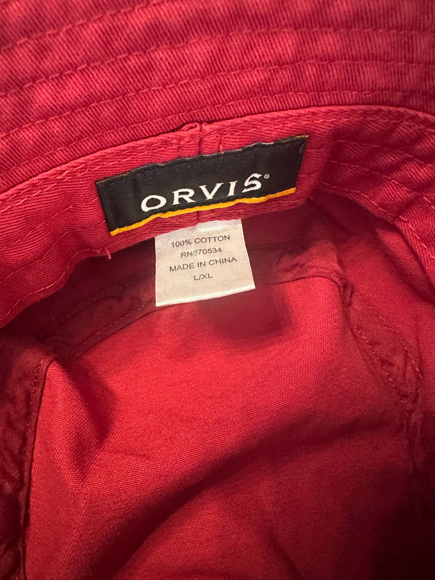 Orvis Bucket Hat (L/XL) Red