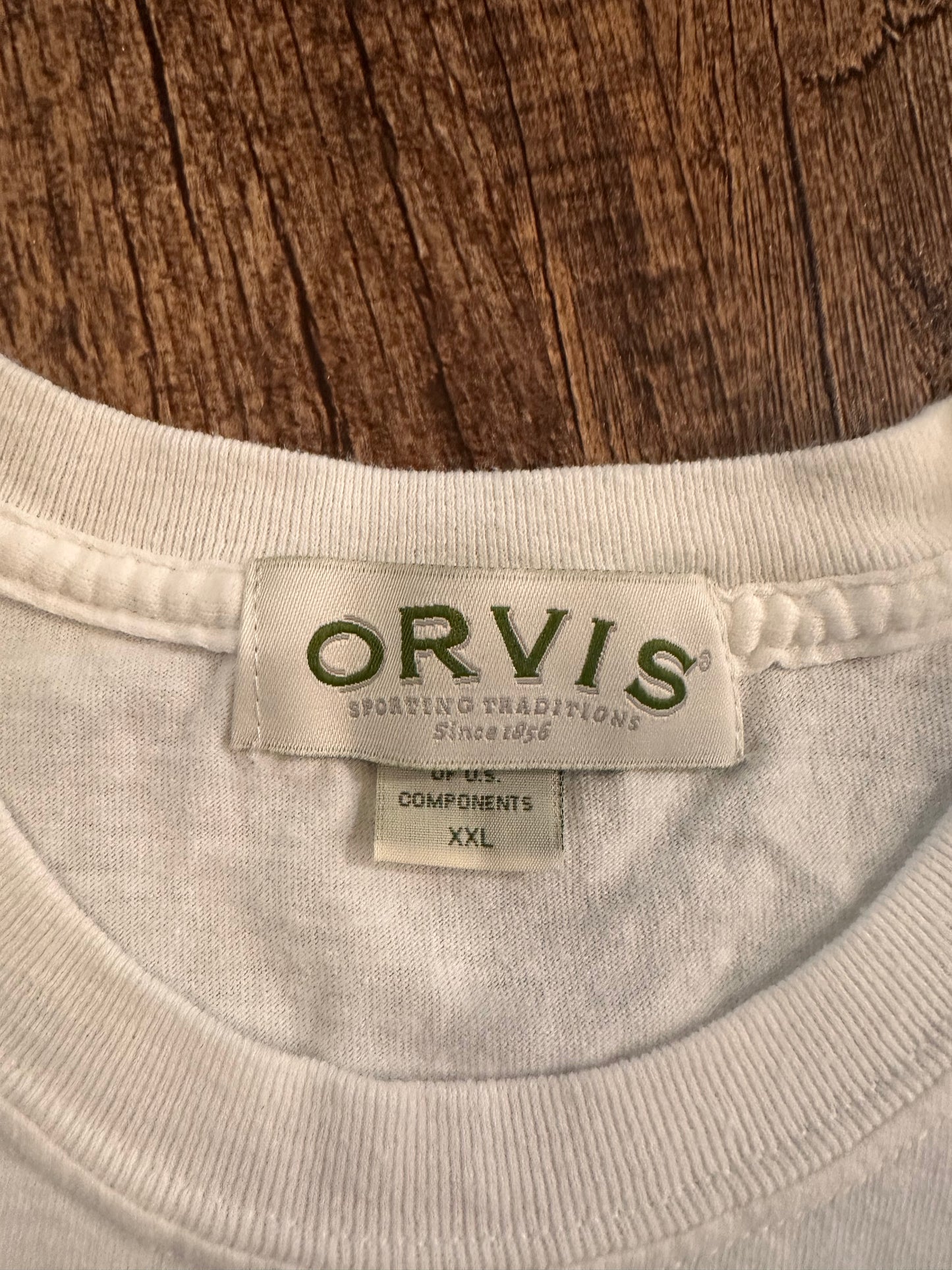 Vintage Orvis Tshirt (XXL) Madison River - White