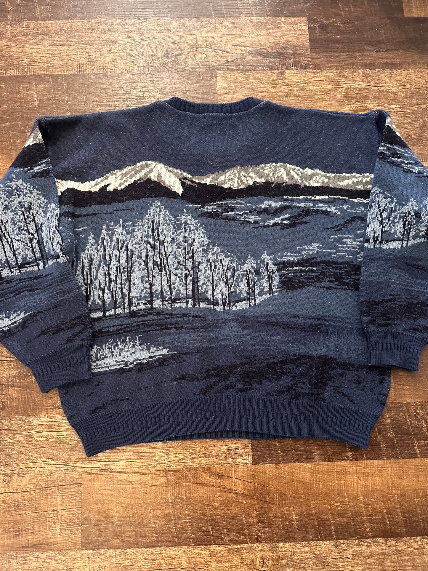 Vintage North Winds Cotton Traders (3XLT) Embroidered Bird Hunt in Mountains