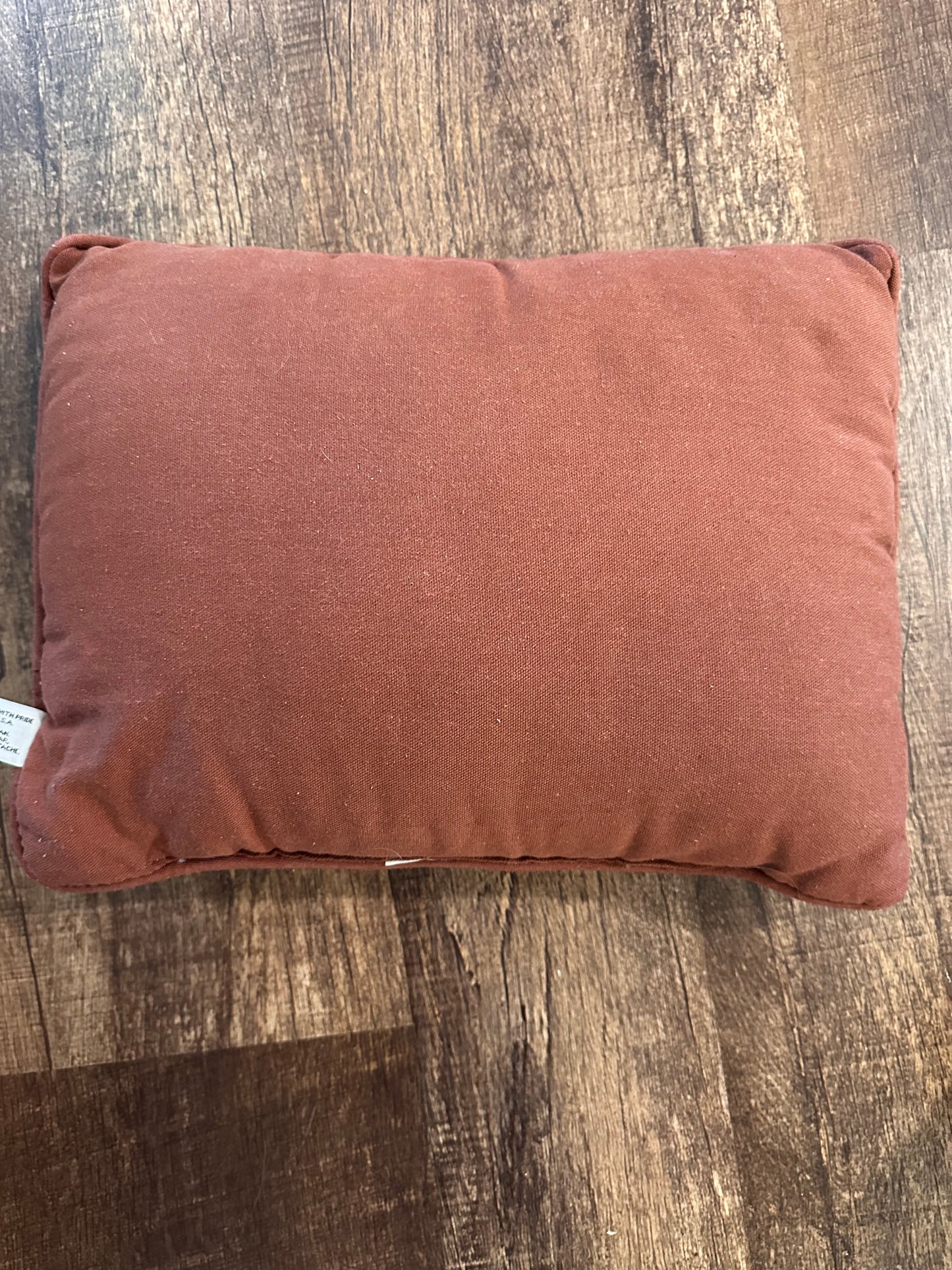 Vintage Riverside Tapestry Pillow - House Beside the Water