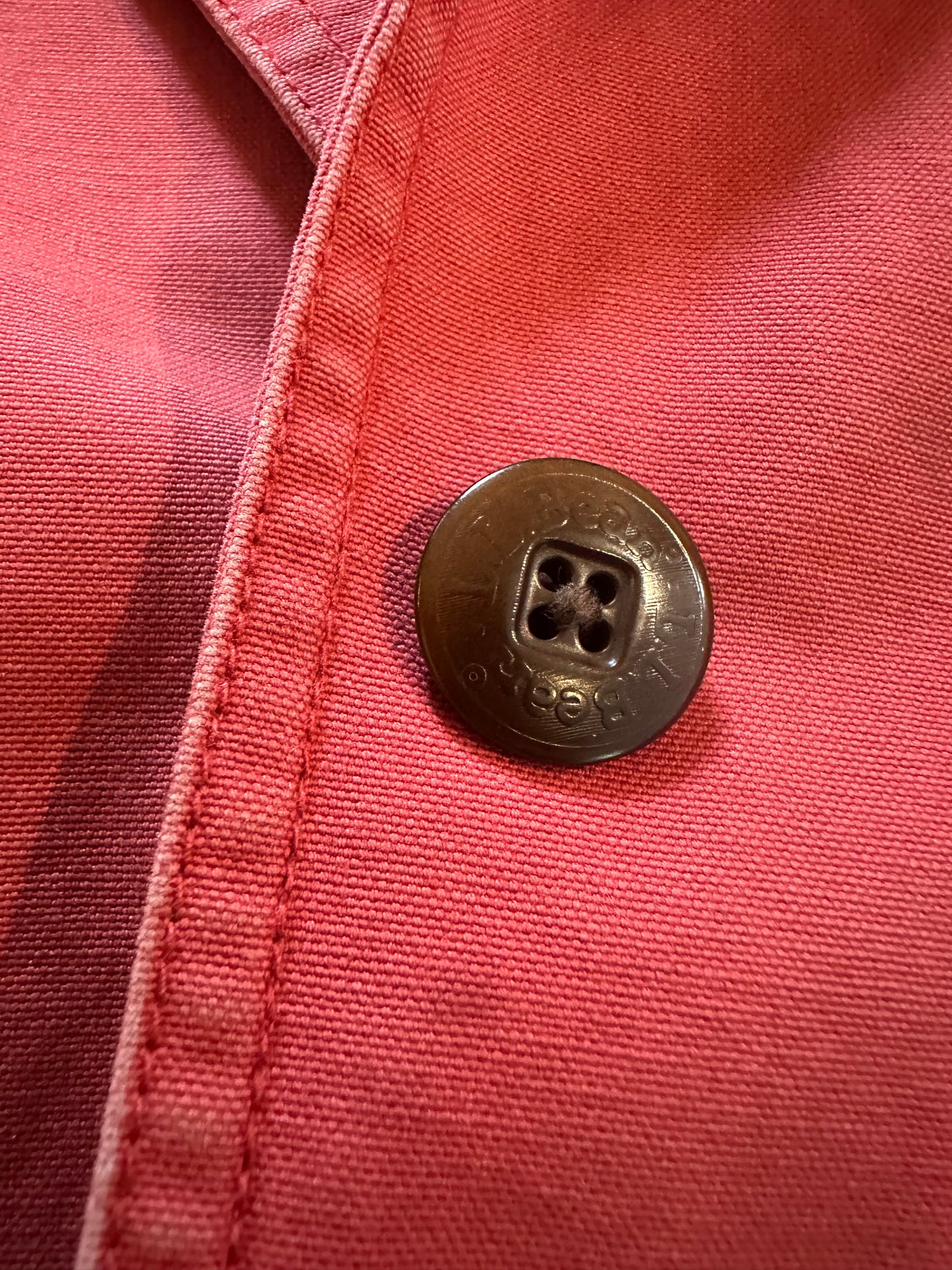 Vintage L.L. Bean Chore Coat (XL W) Fish Hunt Camp Lining - Red