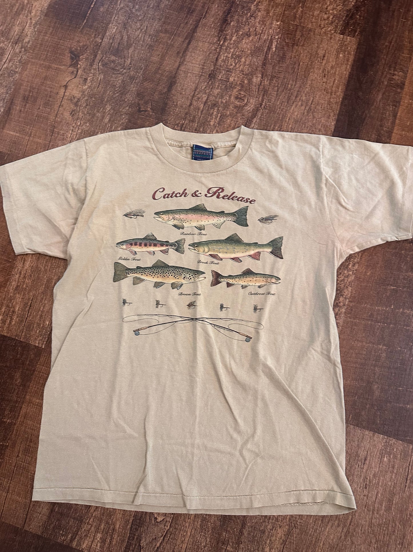Vintage Harborside Graphics T-Shirt (L) Catch & Release