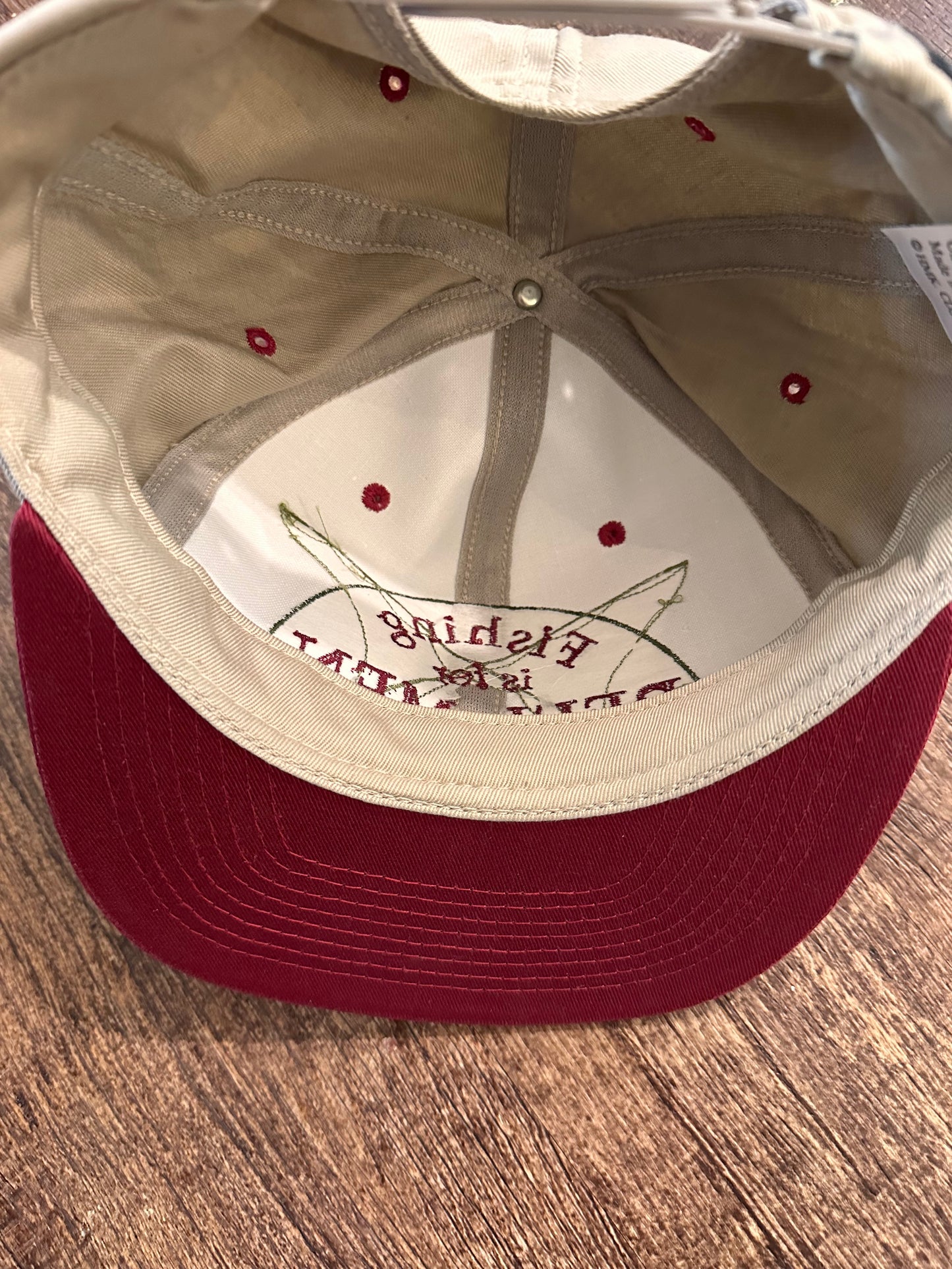 Vintage Shoebox SnapBack “Fishing is for Reel Men”