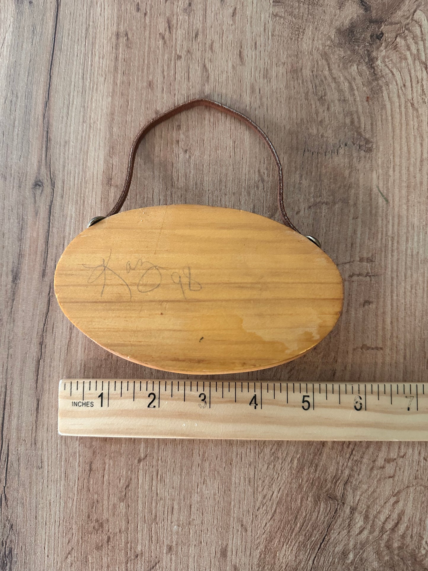 Vintage Rustic Handmade Plaque Wall Hang Trout with Key Hooks ‘98