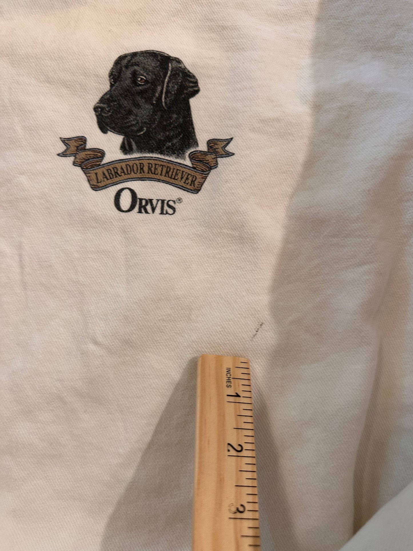 Vintage Orvis Long Sleeve Polo Sweatshirt (XXL) Labrador Retriever Graphic