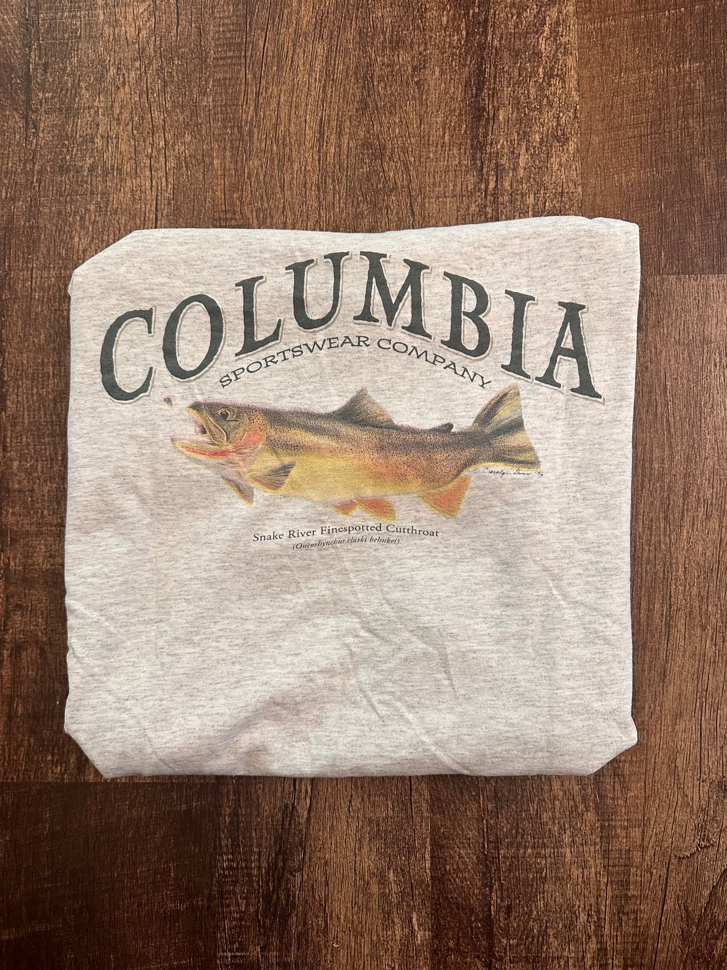 Vintage Columbia T (M) Cutthroat - Gray