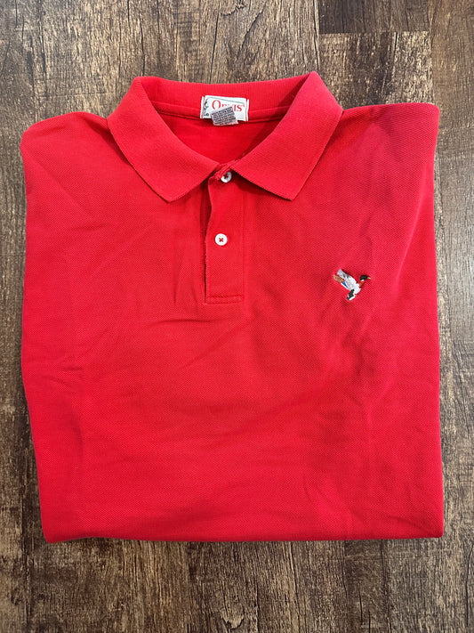 Vintage Orvis Polo (XL) Embroidered Duck - Red
