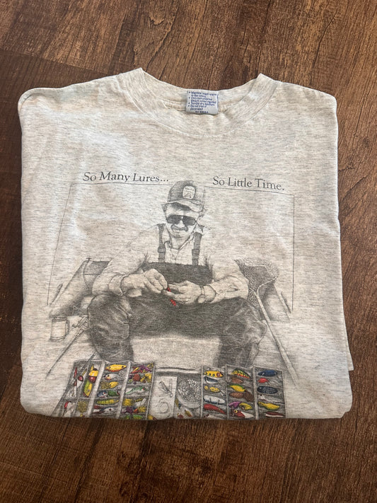 Vintage Peggy Murray Tshirt (XL) So many lures, so little time