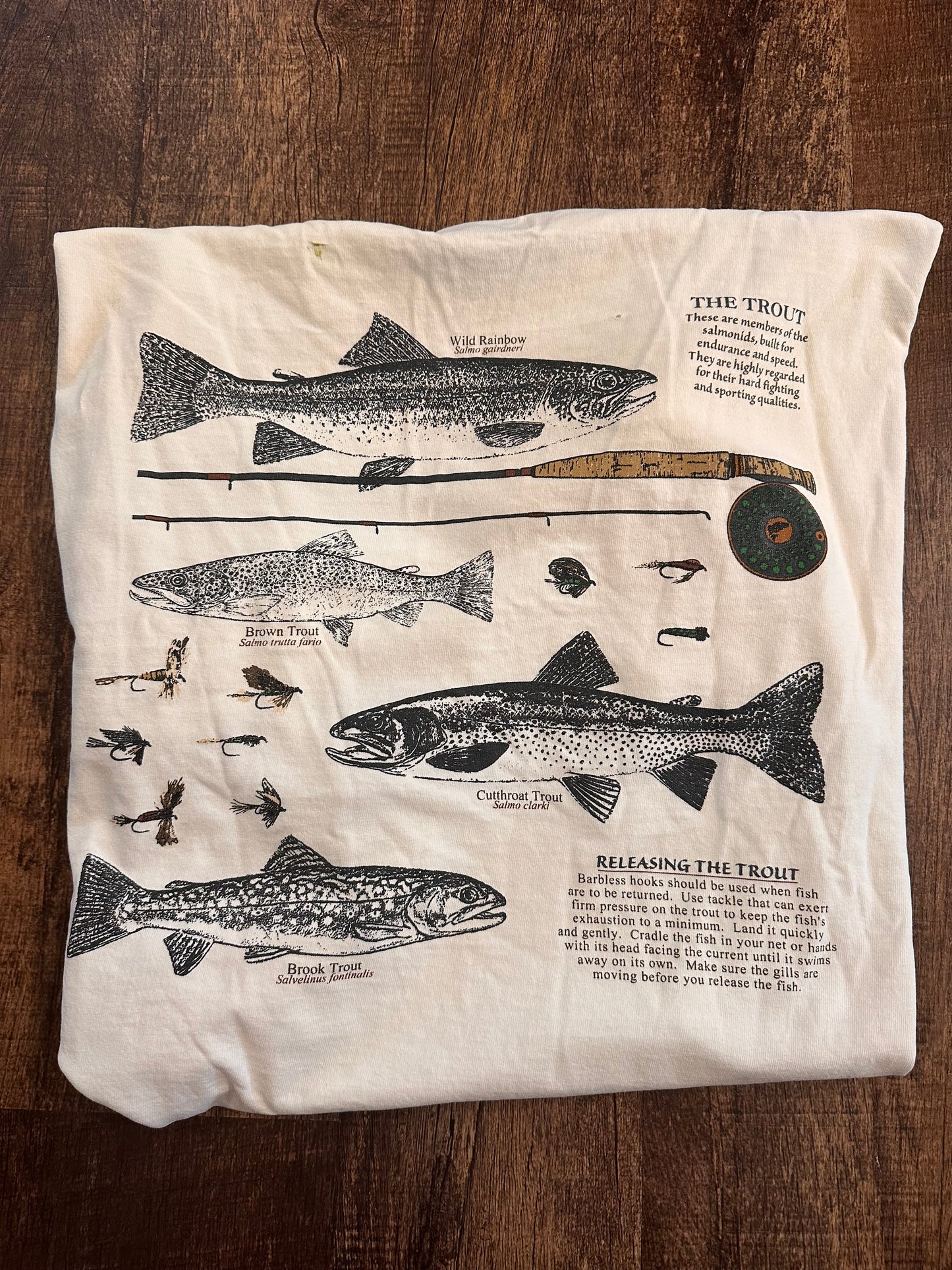 Vintage Big Rock Light Distress T-Shirt (XL) Trouts