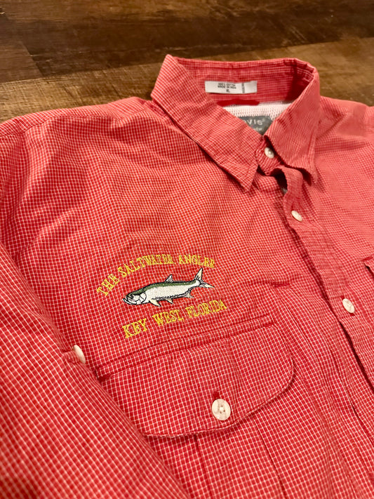 Orvis Trout Bum Fishing Button Down (XL) Embroidered Saltwater Angler - Key West FL