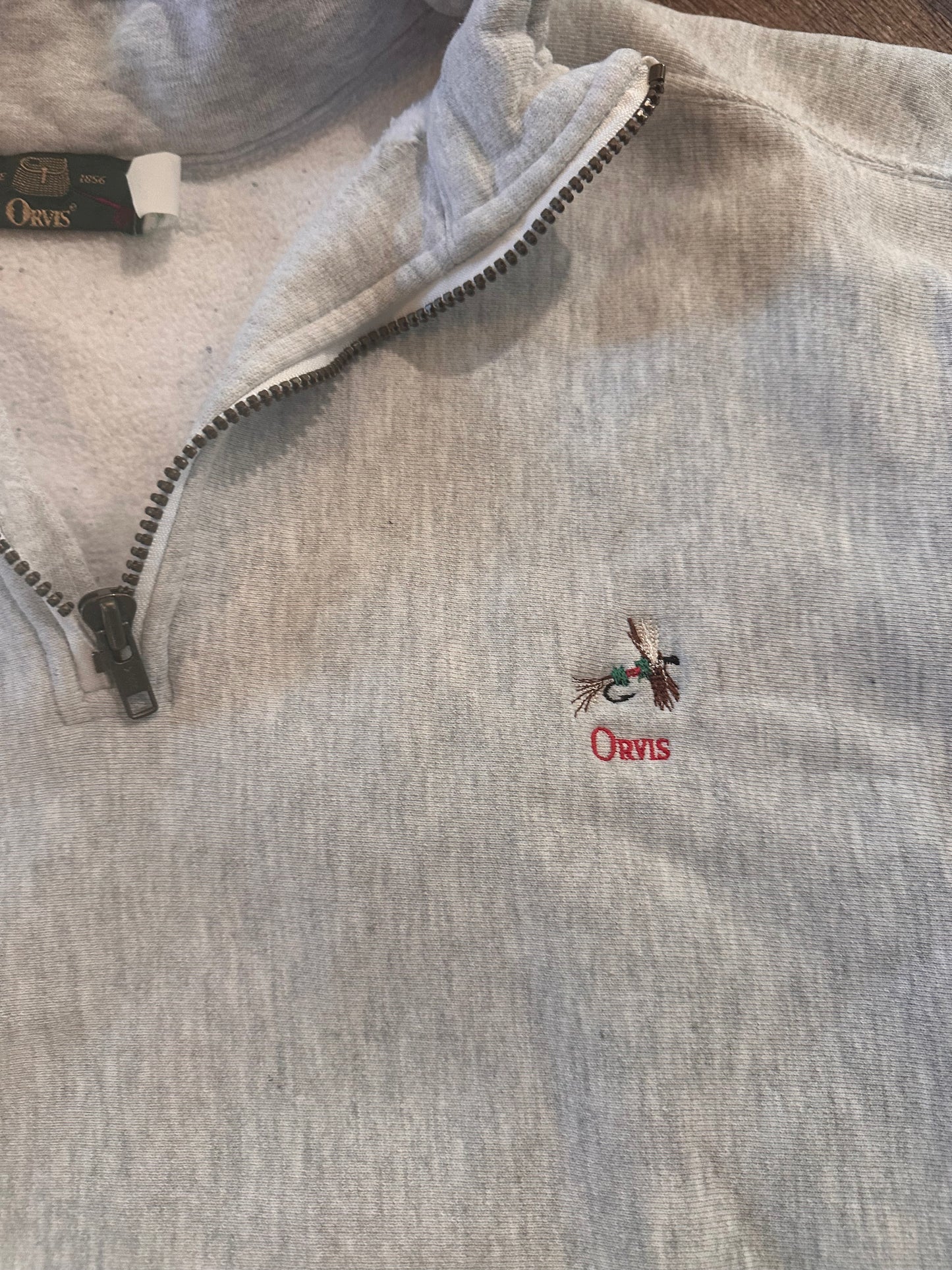 Vintage Orvis 1/4 Zip (XL) Embroidered Fly Logo