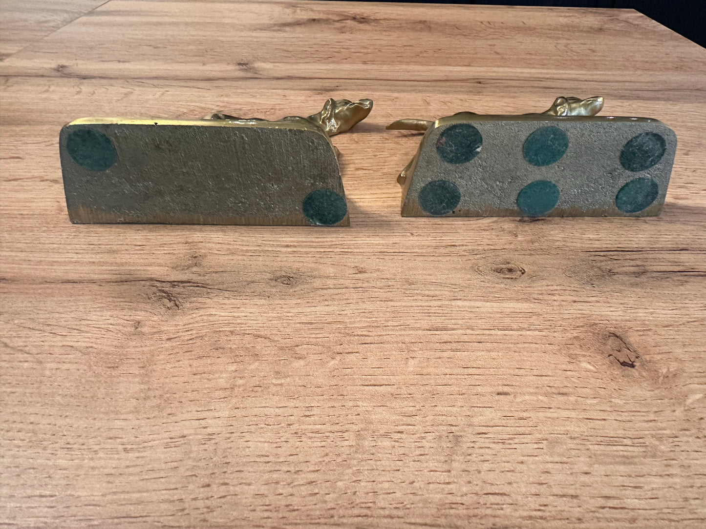Vintage Heavy Brass Pointer Bird Dog Bookends