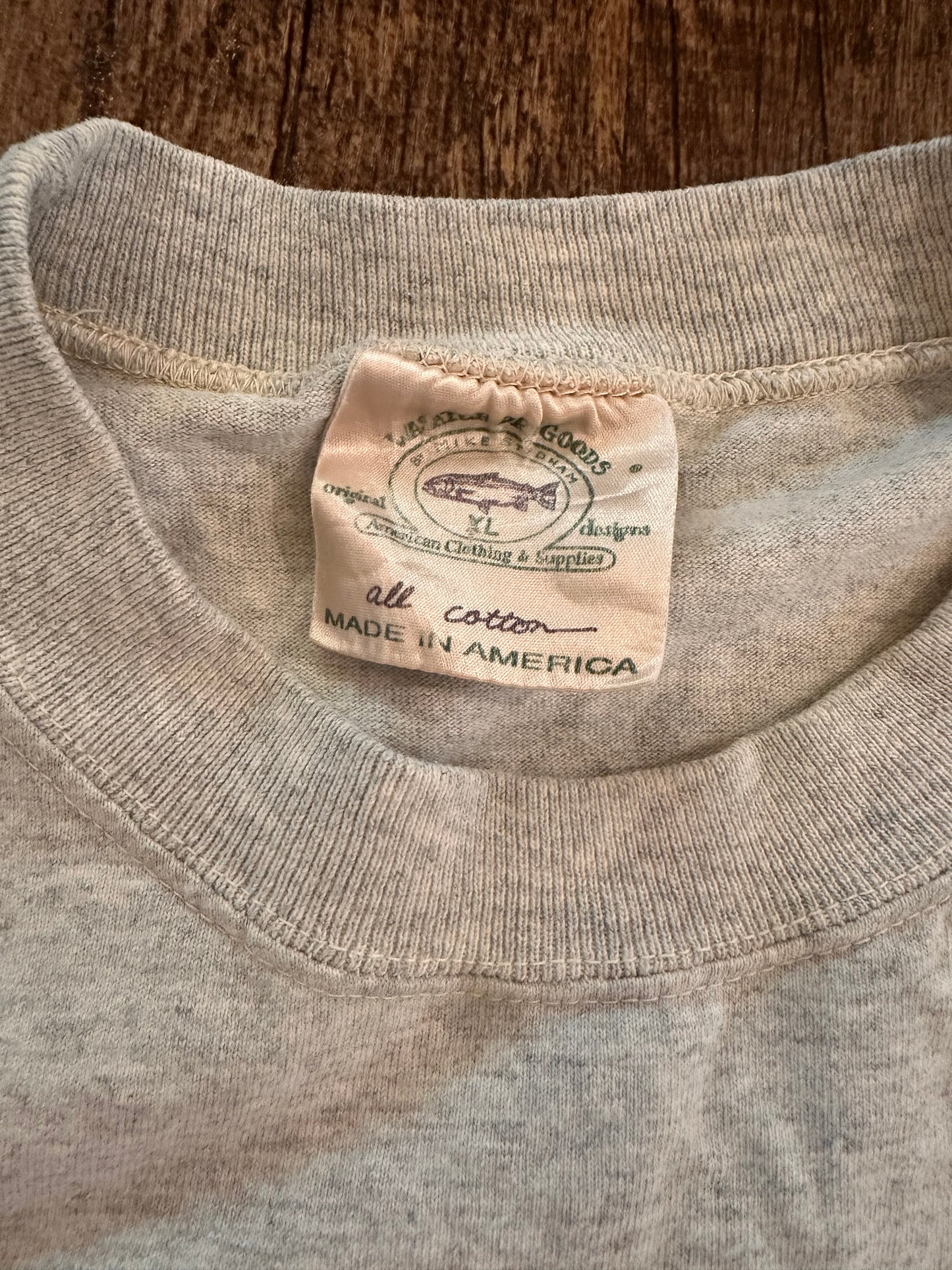 Vintage Wasatch T (XL) Brown Trout - Gray