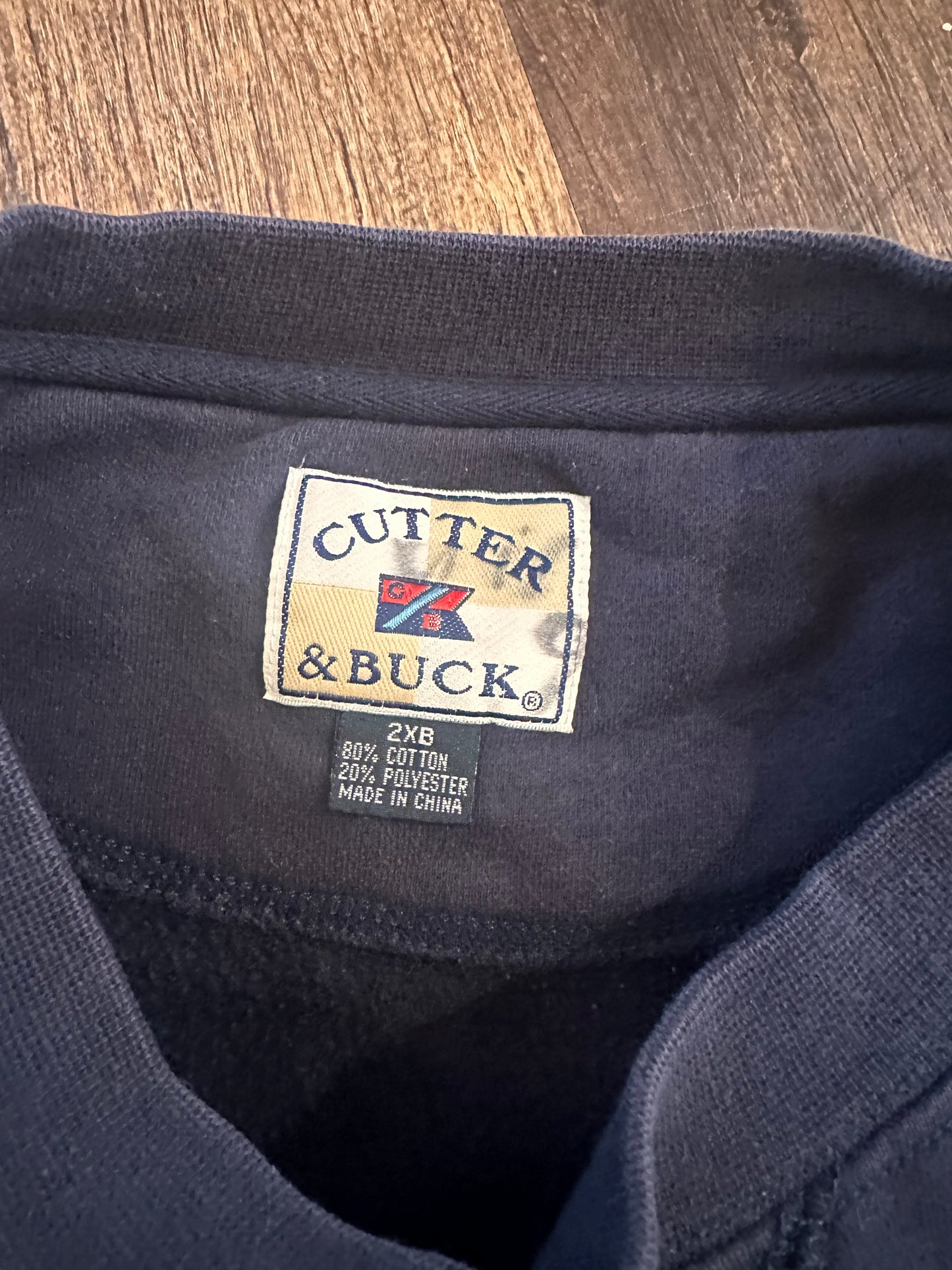 Cutter & Buck Crewneck (XXL) Embroidered Fly Fish Collection