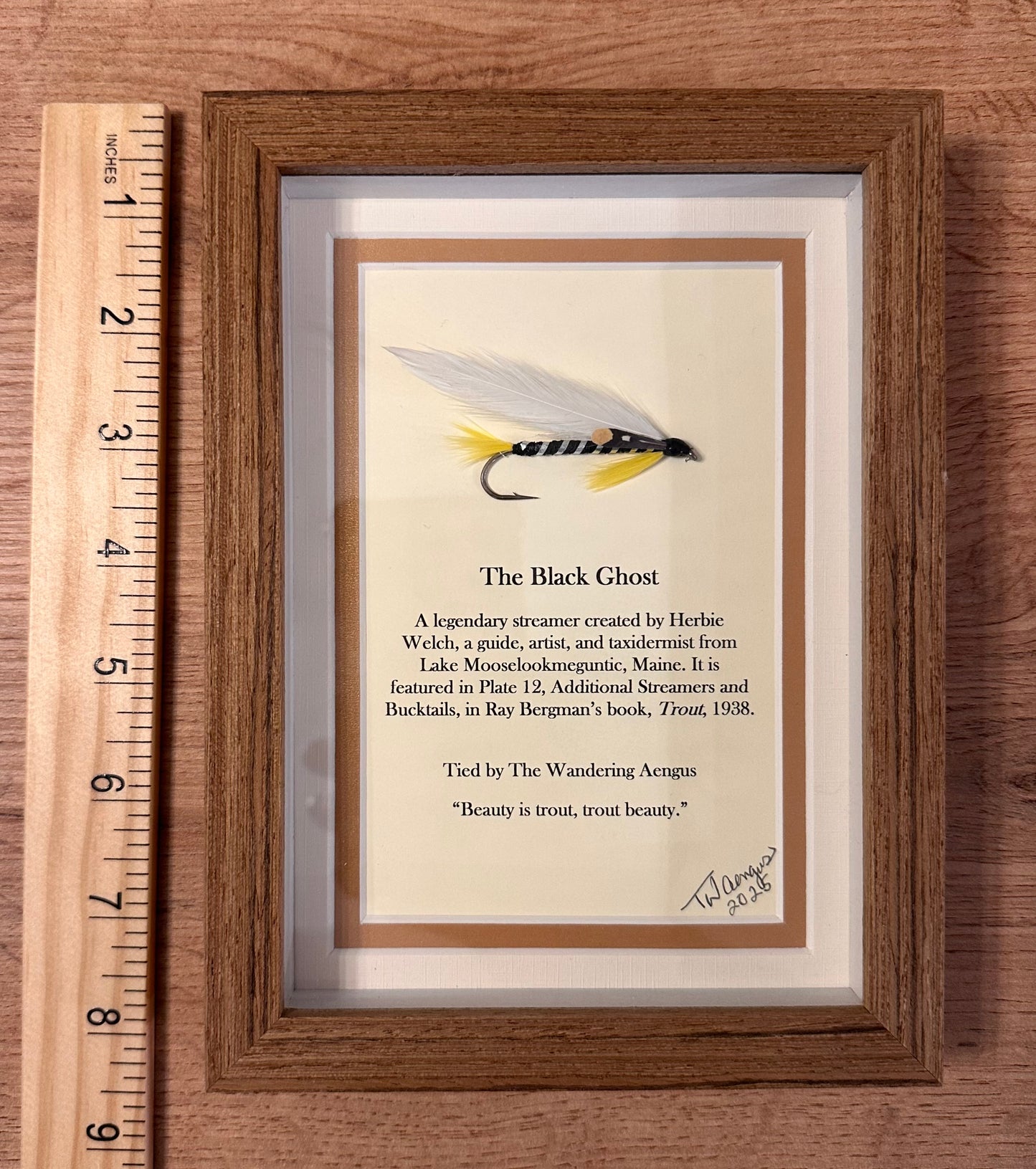 Hand Crafted Streamer Shadow Box Pair - The Gray Ghost & Black Ghost