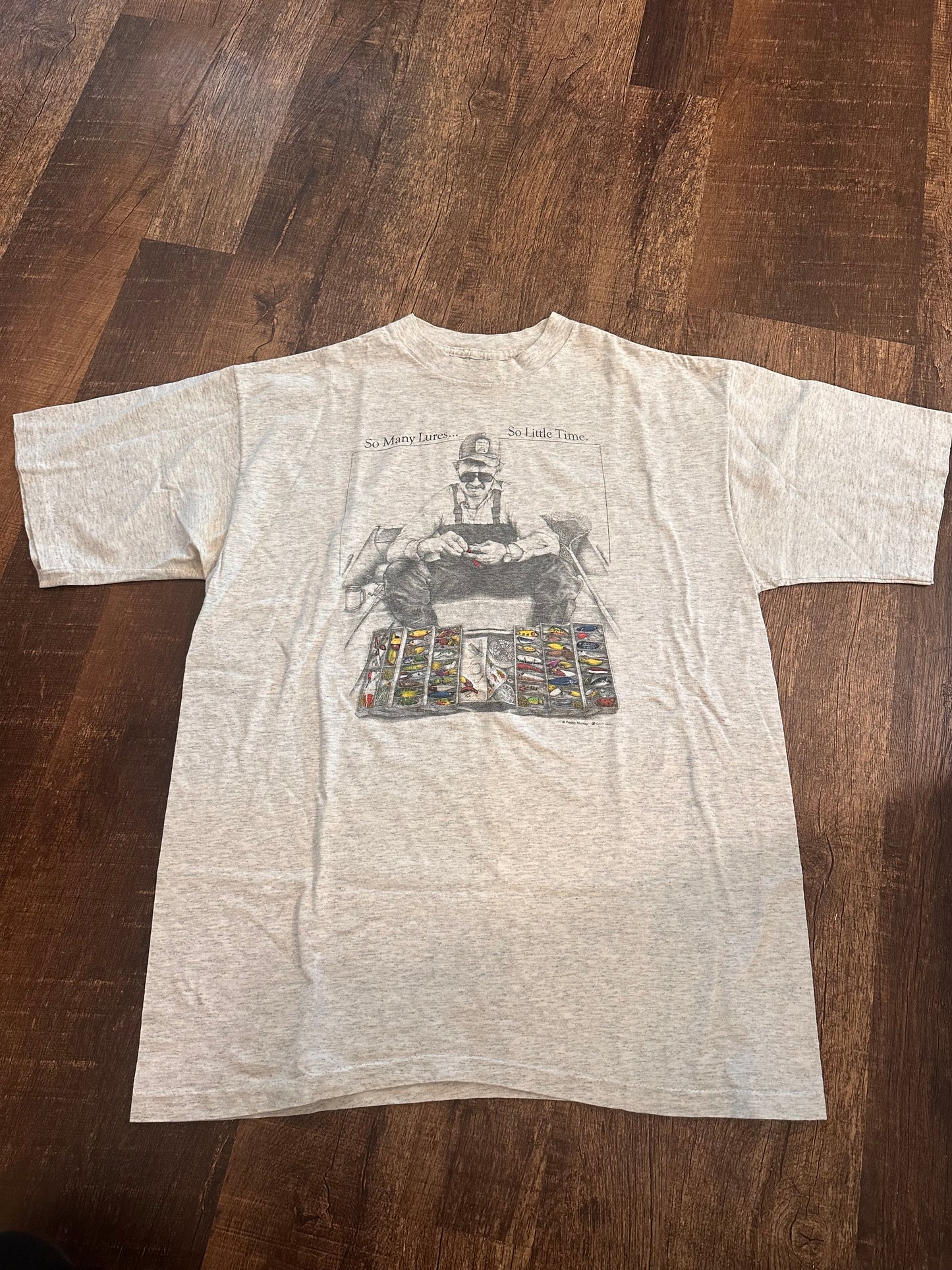 Vintage Peggy Murray Tshirt (XL) So many lures, so little time