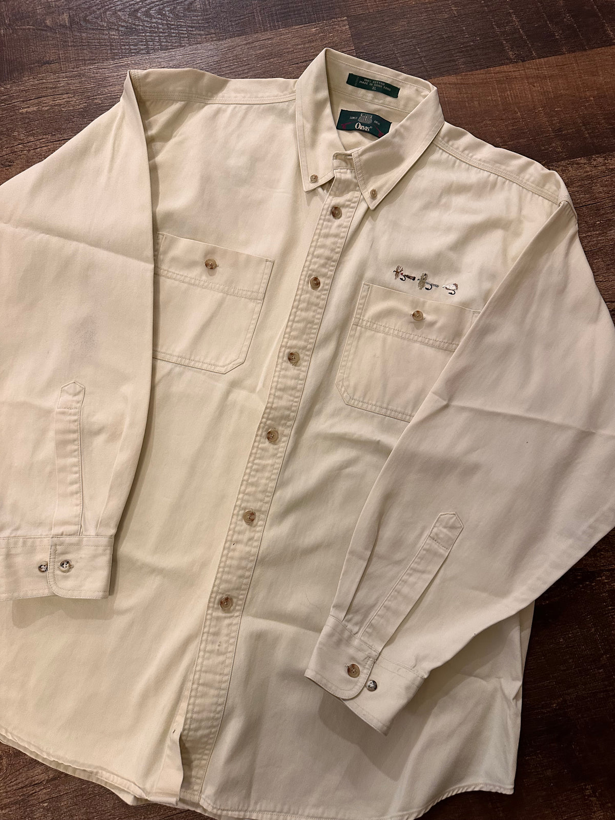 Vintage Orvis Button Down (XL) Cream