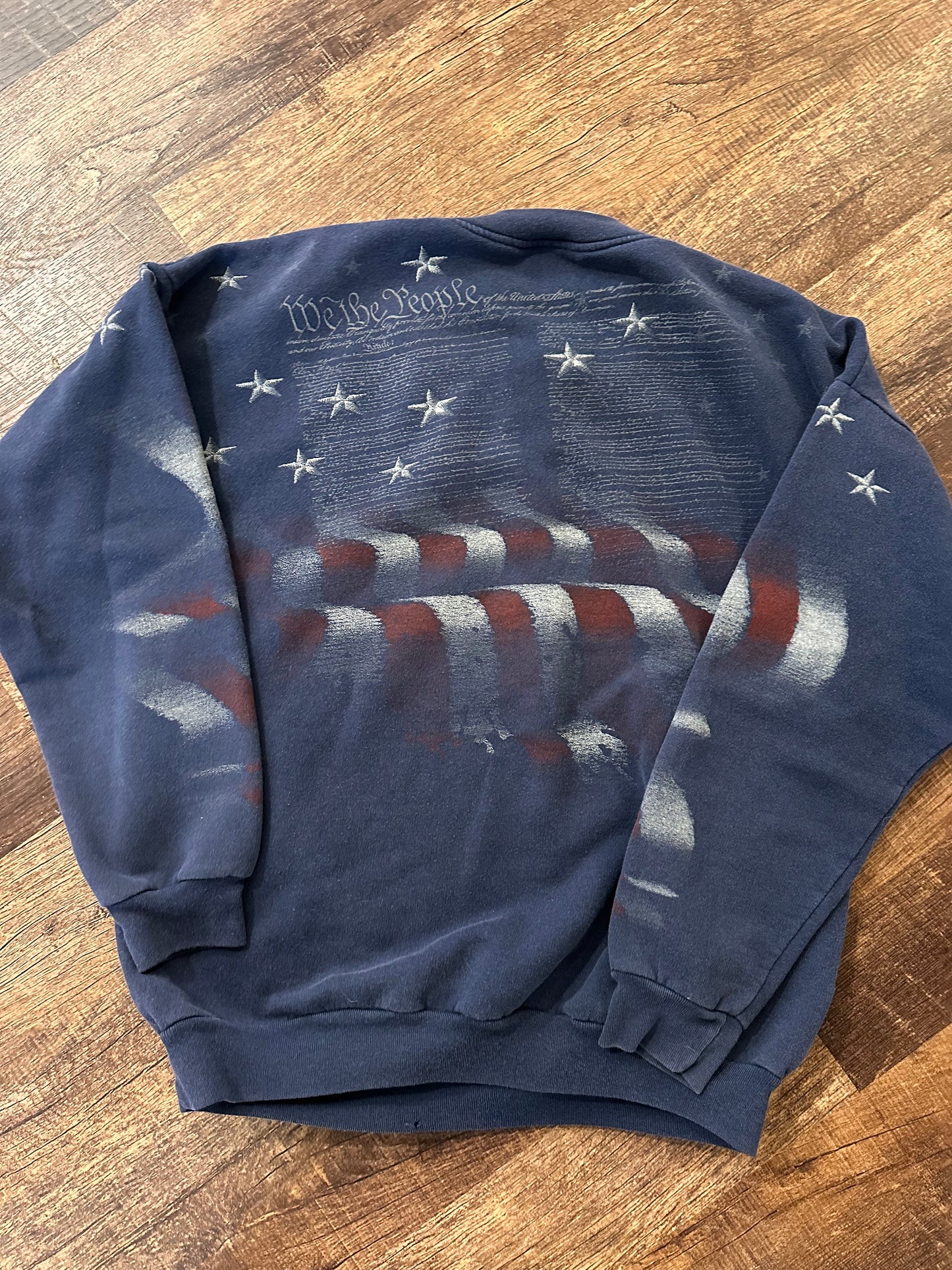 Vintage Artisans Henley Crewneck (L) America