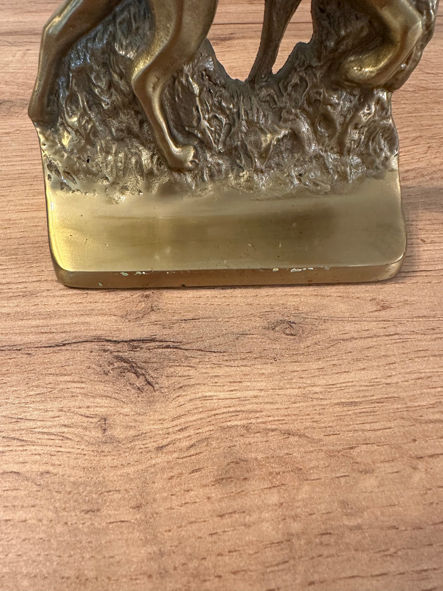 Vintage Heavy Brass Pointer Bird Dog Bookends