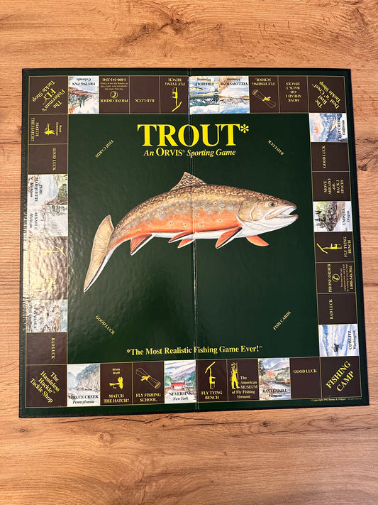 RARE Vintage 1992 Orvis Board Game “TROUT”