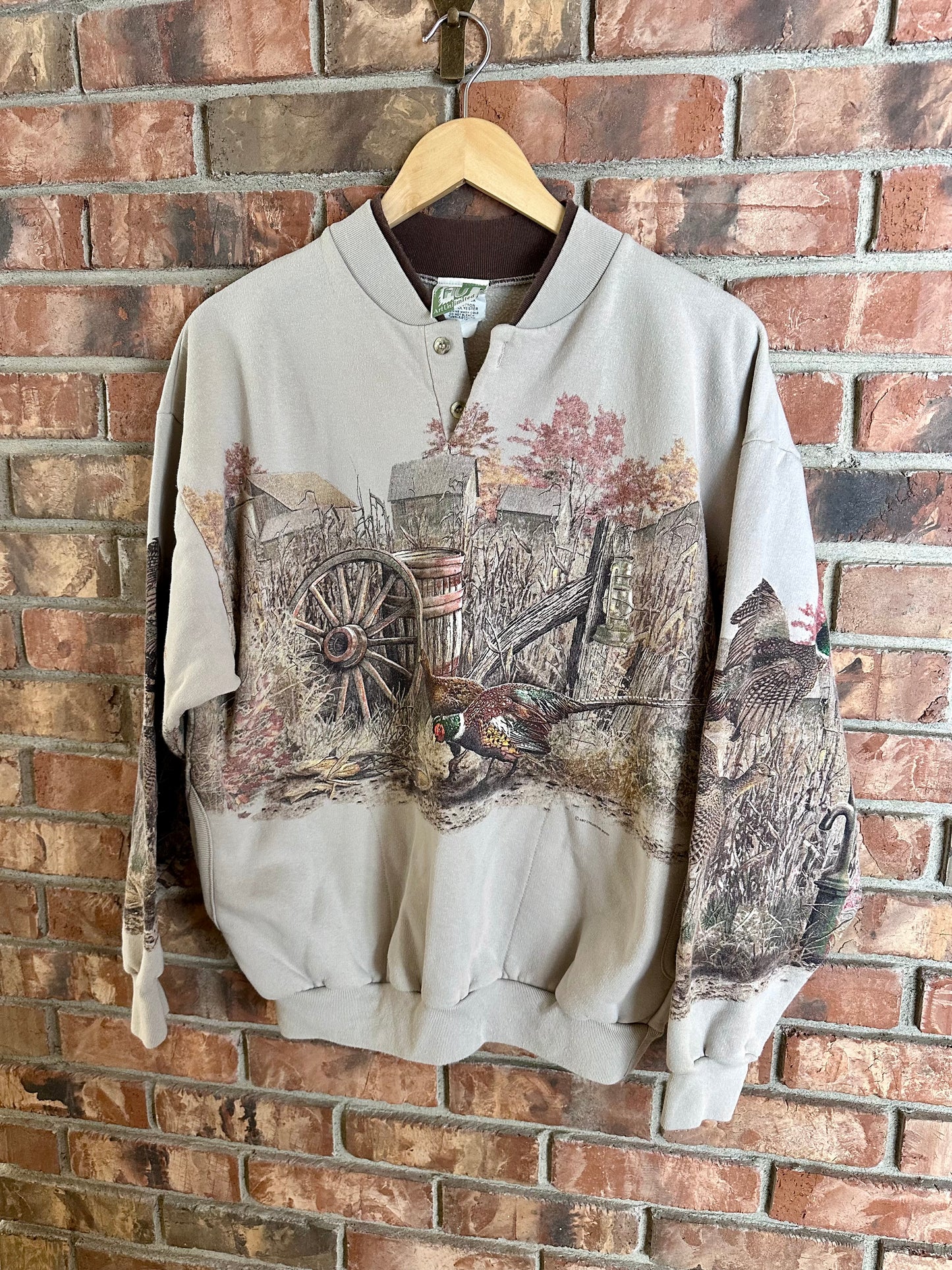 Vintage Art Unlimited Pheasant Sweatshirt (L)