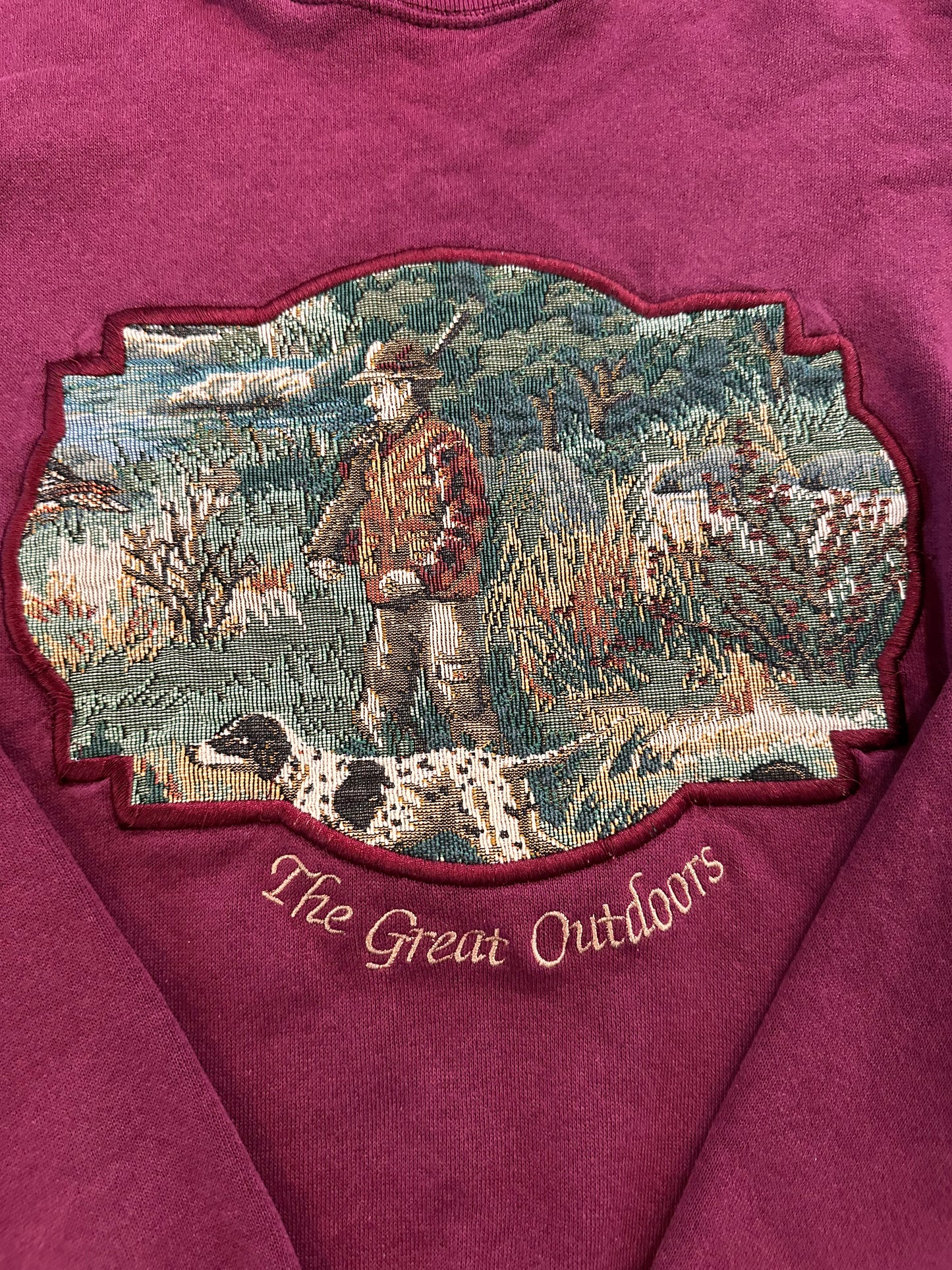 Vintage Tultex Crew (L) Great Outdoors Bird Hunt Tapestry