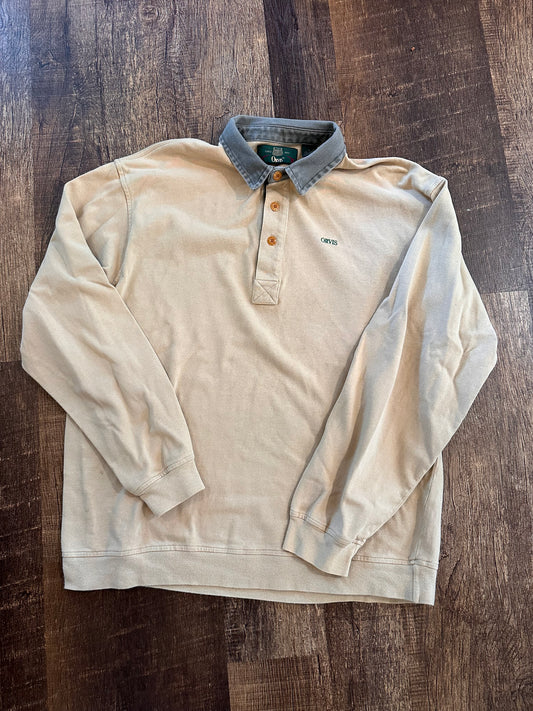 Vintage Orvis Rugby Longsleeve (L) Embroidered Logo