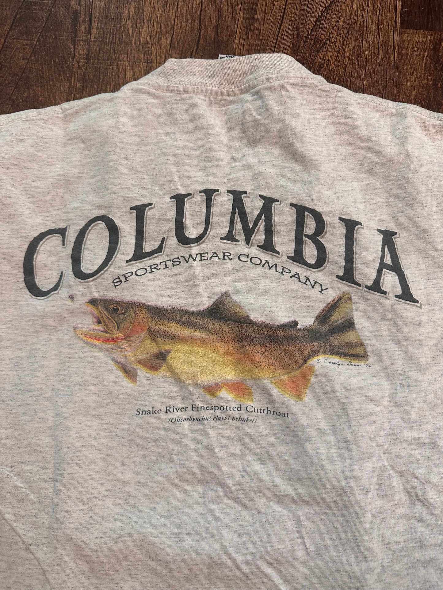 Vintage Columbia T (M) Cutthroat - Gray