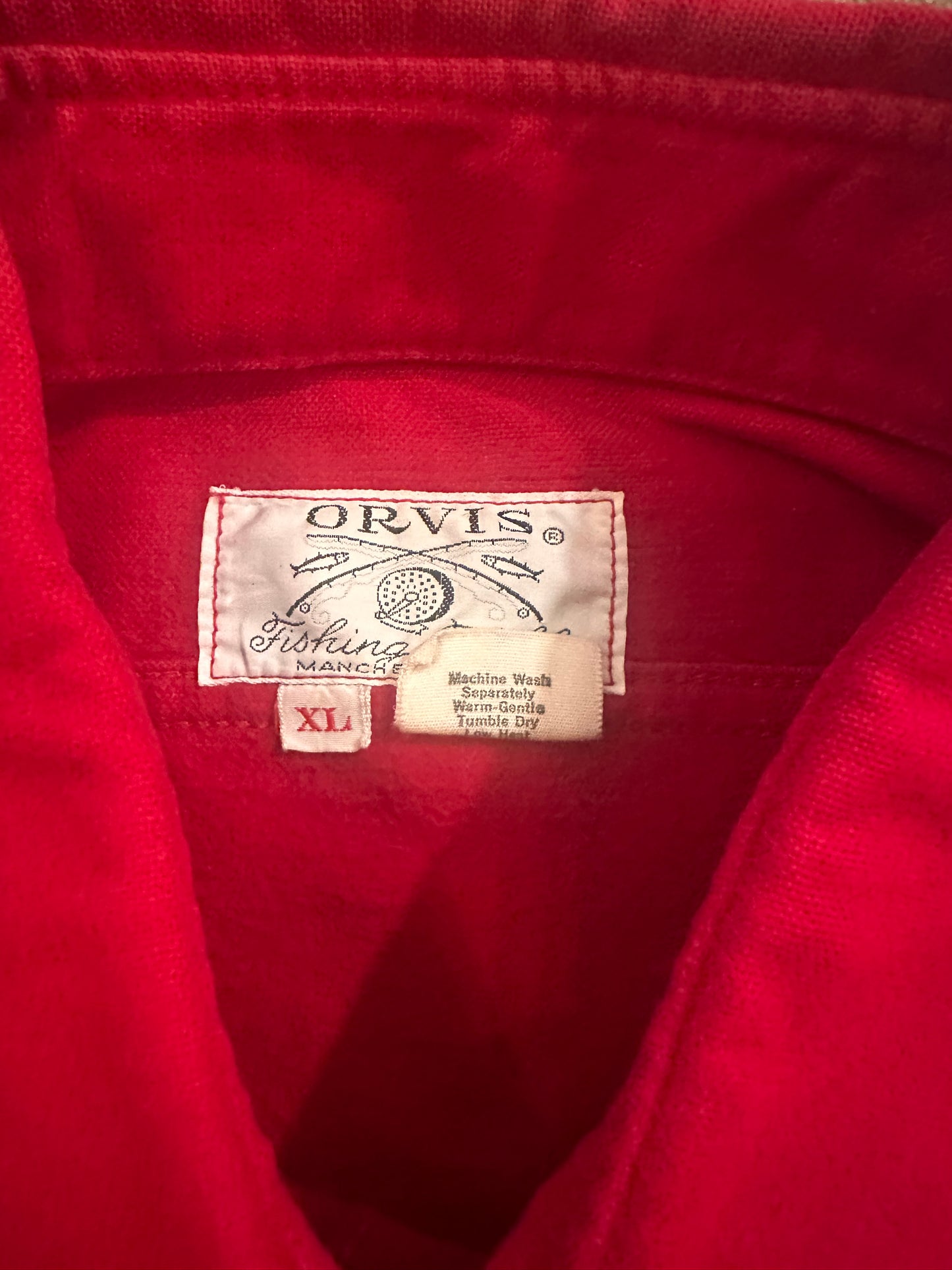 Vintage Orvis Chamois (XL) North American Hunting Patch - Red