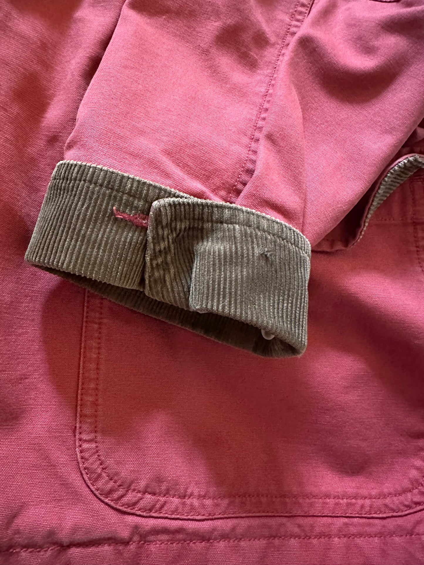 Vintage L.L. Bean Chore Coat (XL W) Fish Hunt Camp Lining - Red